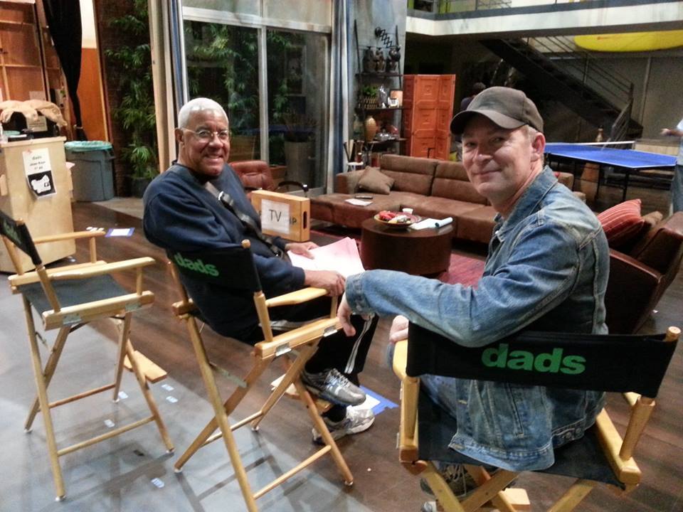 Rick Fitts, Stephen Stanton on the set of Dads (2014)