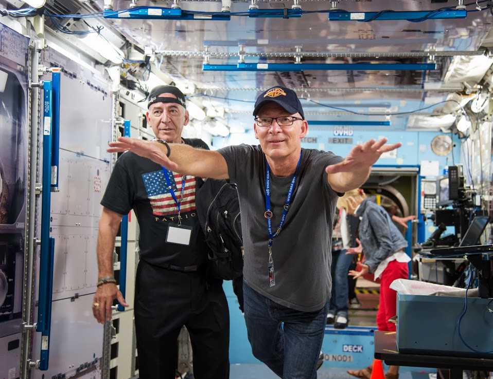 Michael Gregory, Stephen Stanton., Sandahl Bergman at the NASA Johnson Space Center in Houston (2013)