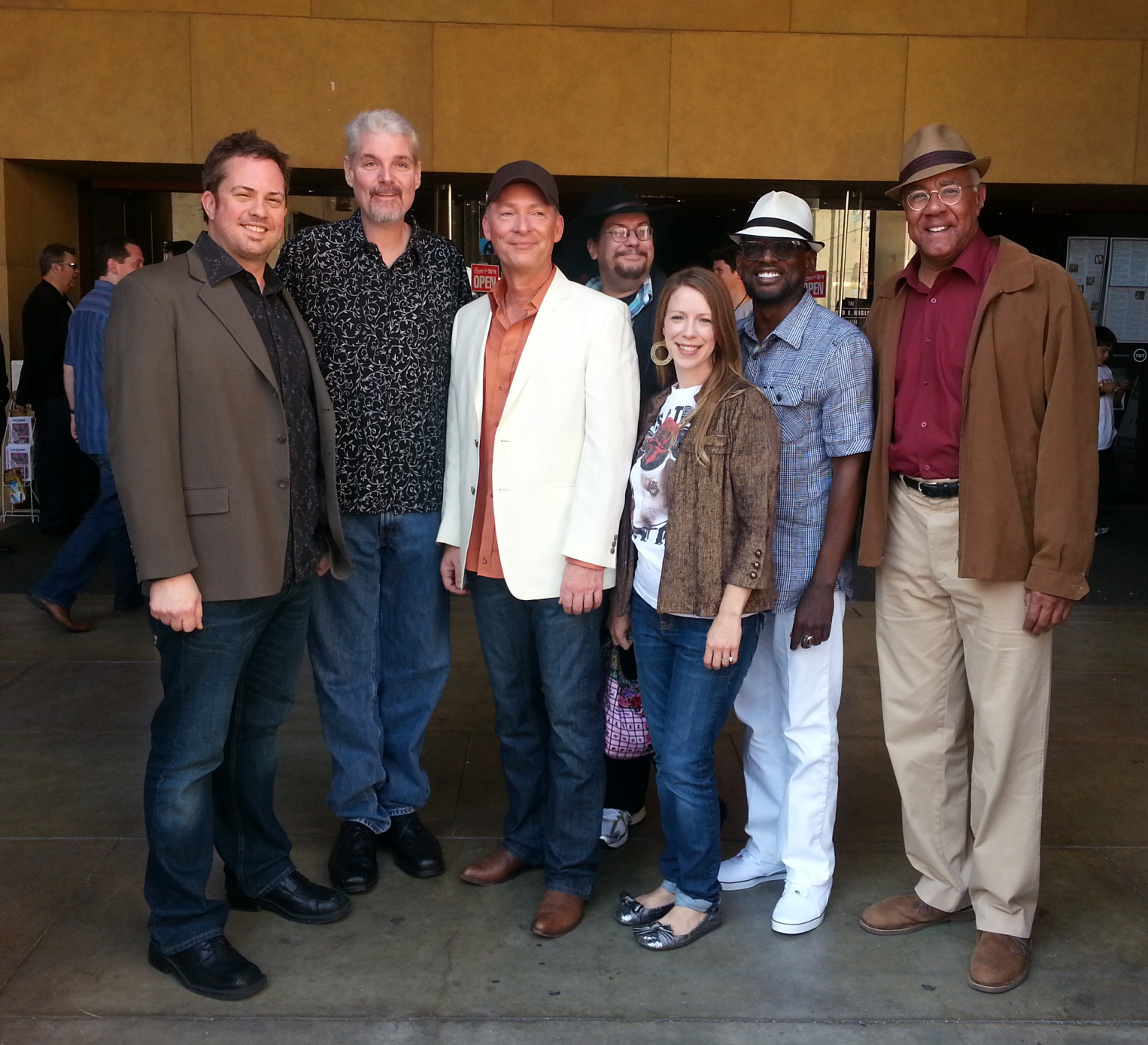 Jimmy Mac McInerny, Tom Kane, Stephen Stanton, Trey Stokes, Anna Graves & Rick Fitts at Return of the Jedi 30th Anniversary screening, Egyptian theatre in Hollywood (2013)