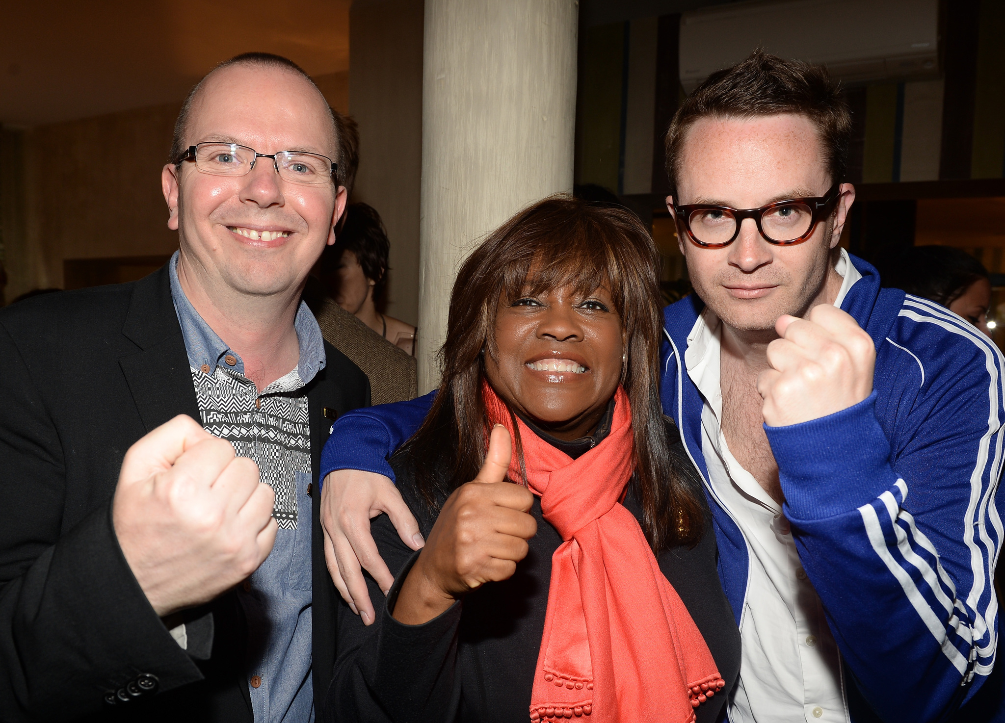 IMDb founder Col Needham, Chaz Ebert and director Nicolas Winding Refn attend the IMDB's 2013 Cannes Film Festival Dinner Party during the 66th Annual Cannes Film Festival at Restaurant Mantel on May 20, 2013 in Cannes, France.