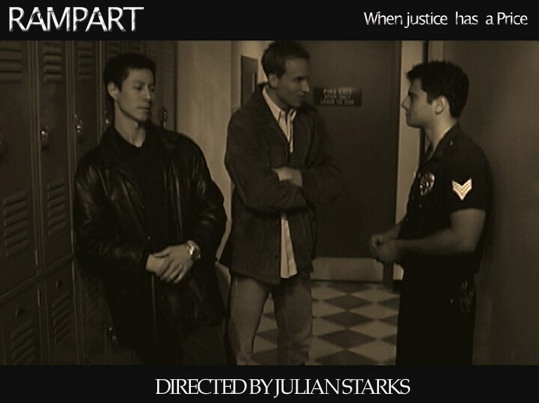 Julian's short 'Rampart' film production still.