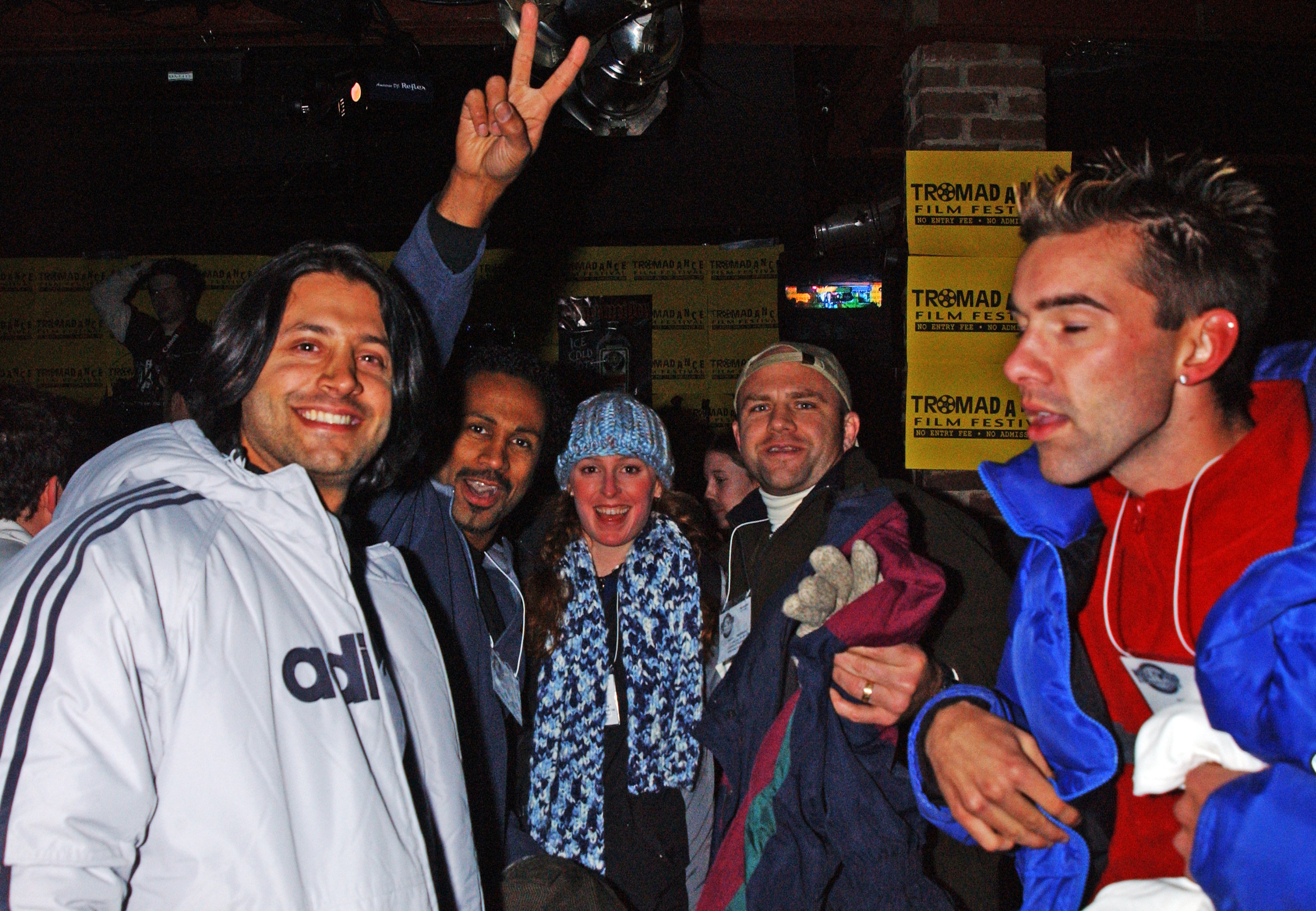 Julian and crew having a blast at Sundance while filming doc. 'Journey to Sundance'.