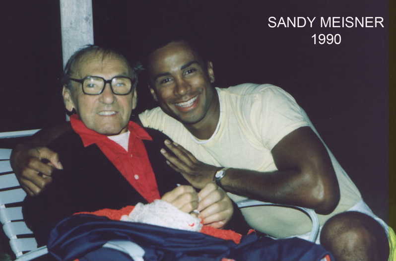 Julian with acting teacher legend, Sanford(Sandy)Meisner on his Island, Bequia, West Indies.