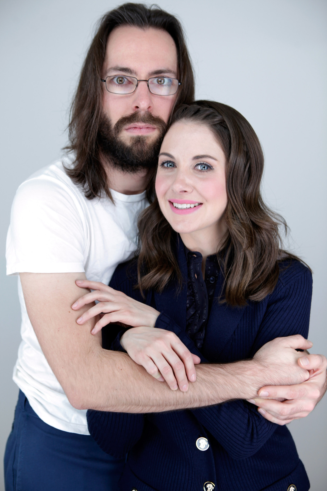 Martin Starr and Alison Brie