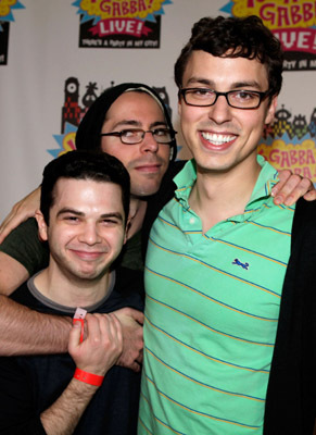 John Francis Daley, Samm Levine and Martin Starr at event of Yo Gabba Gabba! (2007)