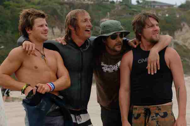 surfer, dude. Nathan Phillips, Matthew McConaughey, Todd Stashwick and Zach Knighton