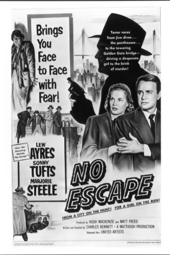 Lew Ayres and Marjorie Steele in No Escape (1953)
