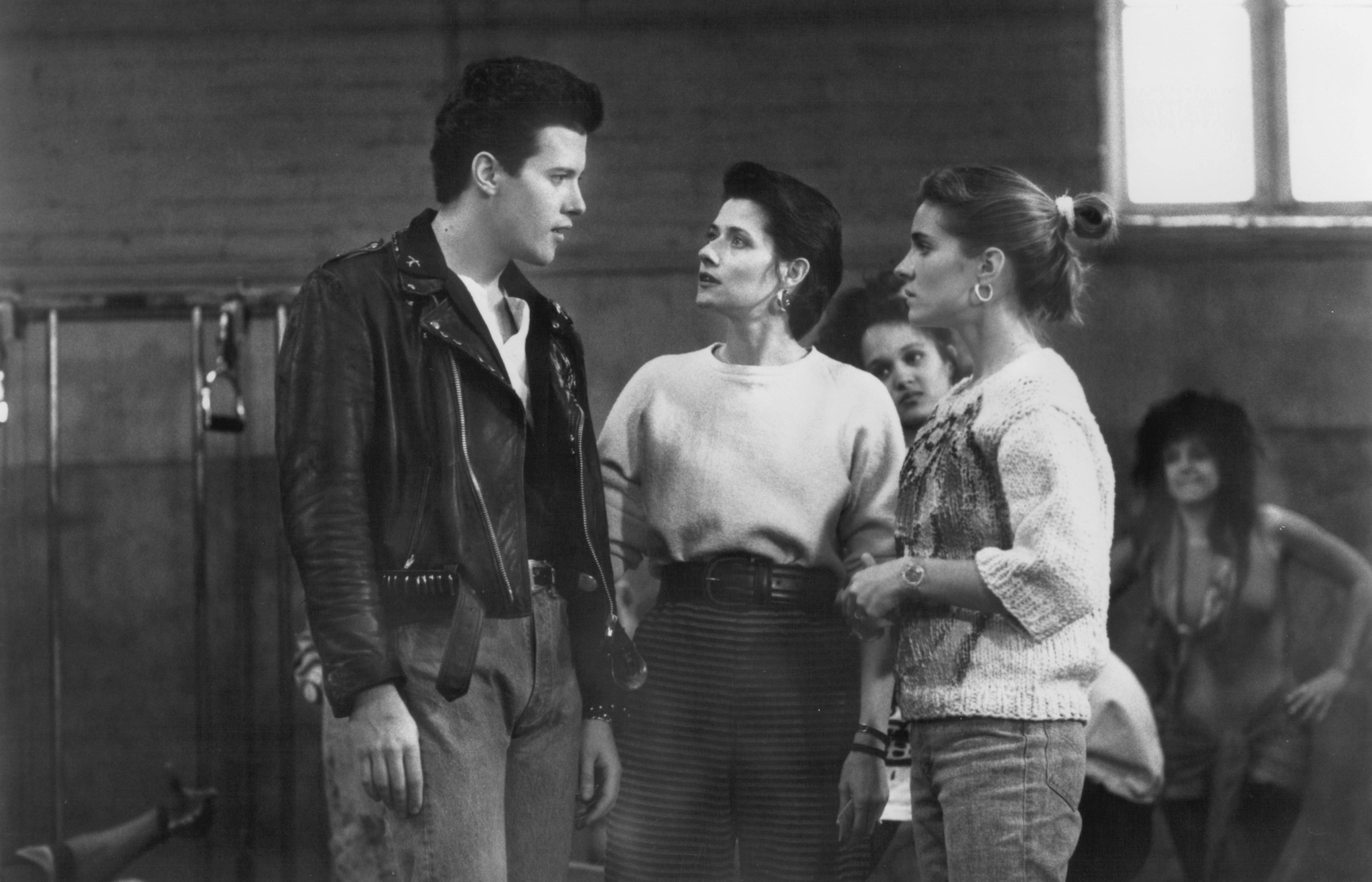 Still of Lorraine Bracco, Peter Dobson and Jessica Steen in Sing (1989)