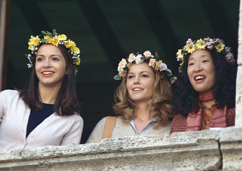 (l to r) Giulia Steigerwalt, Diane Lane, and Sandra Oh