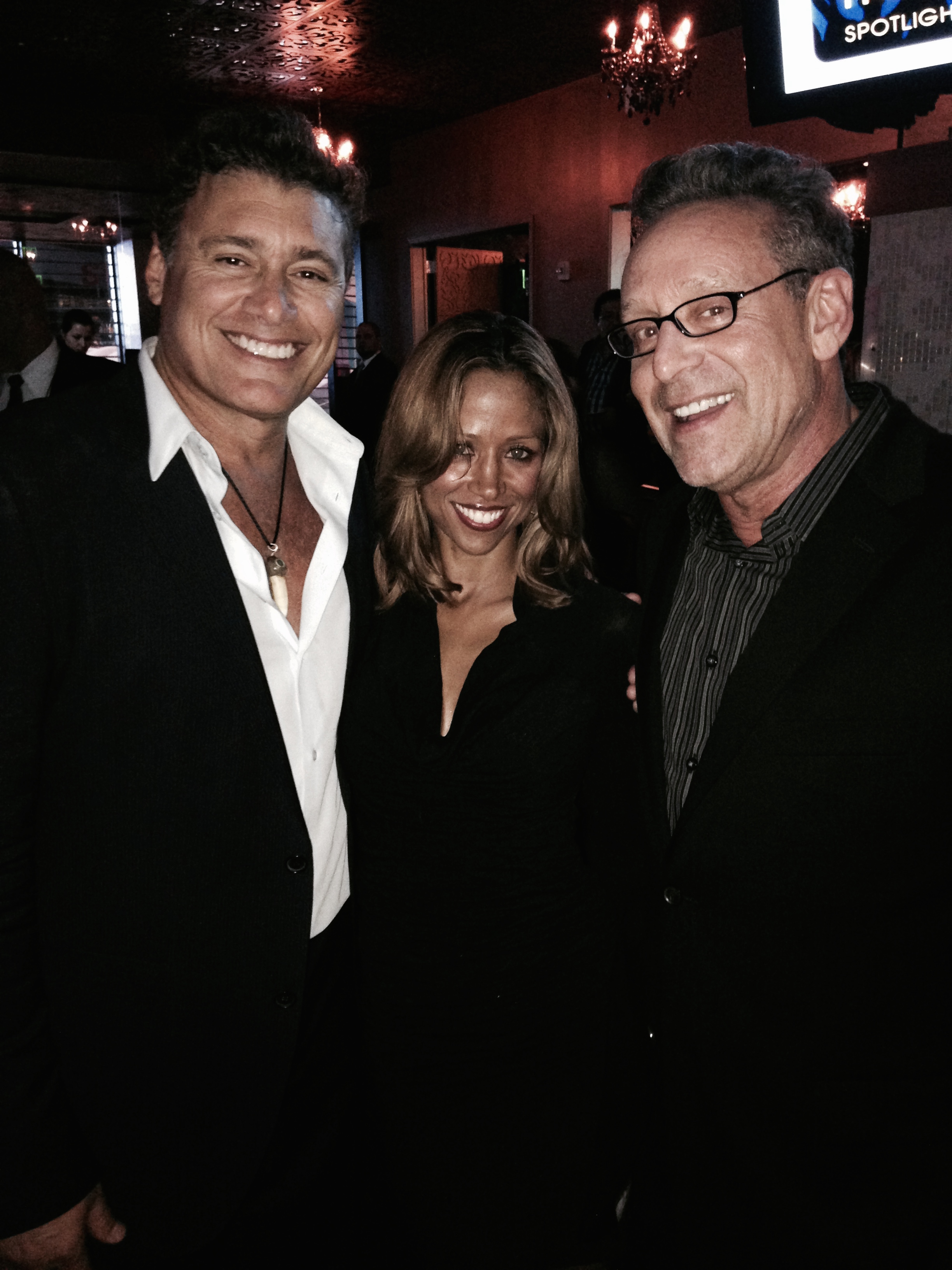 Tourette Syndrome Charity Event 2014 Rob Steinberg with Steven Bauer and Stacy Dash