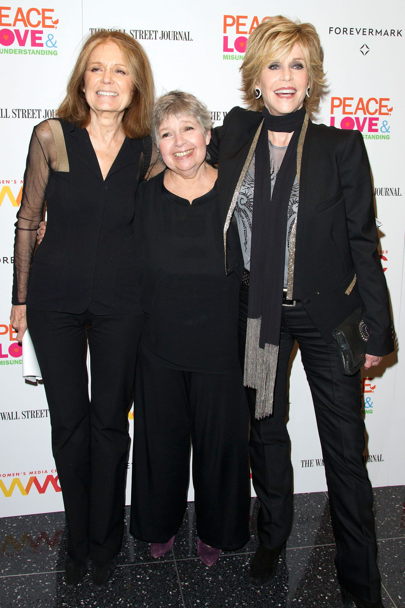 Jane Fonda, Robin Morgan and Gloria Steinem at event of Peace, Love, & Misunderstanding (2011)