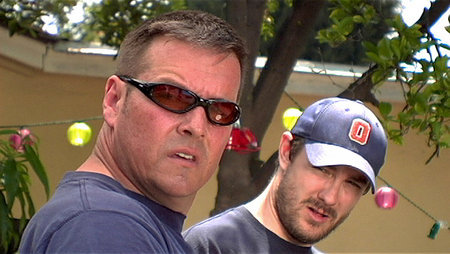 Skip Stellrecht as Bo Turner and Anthony Dietel as Chip. (left to right)