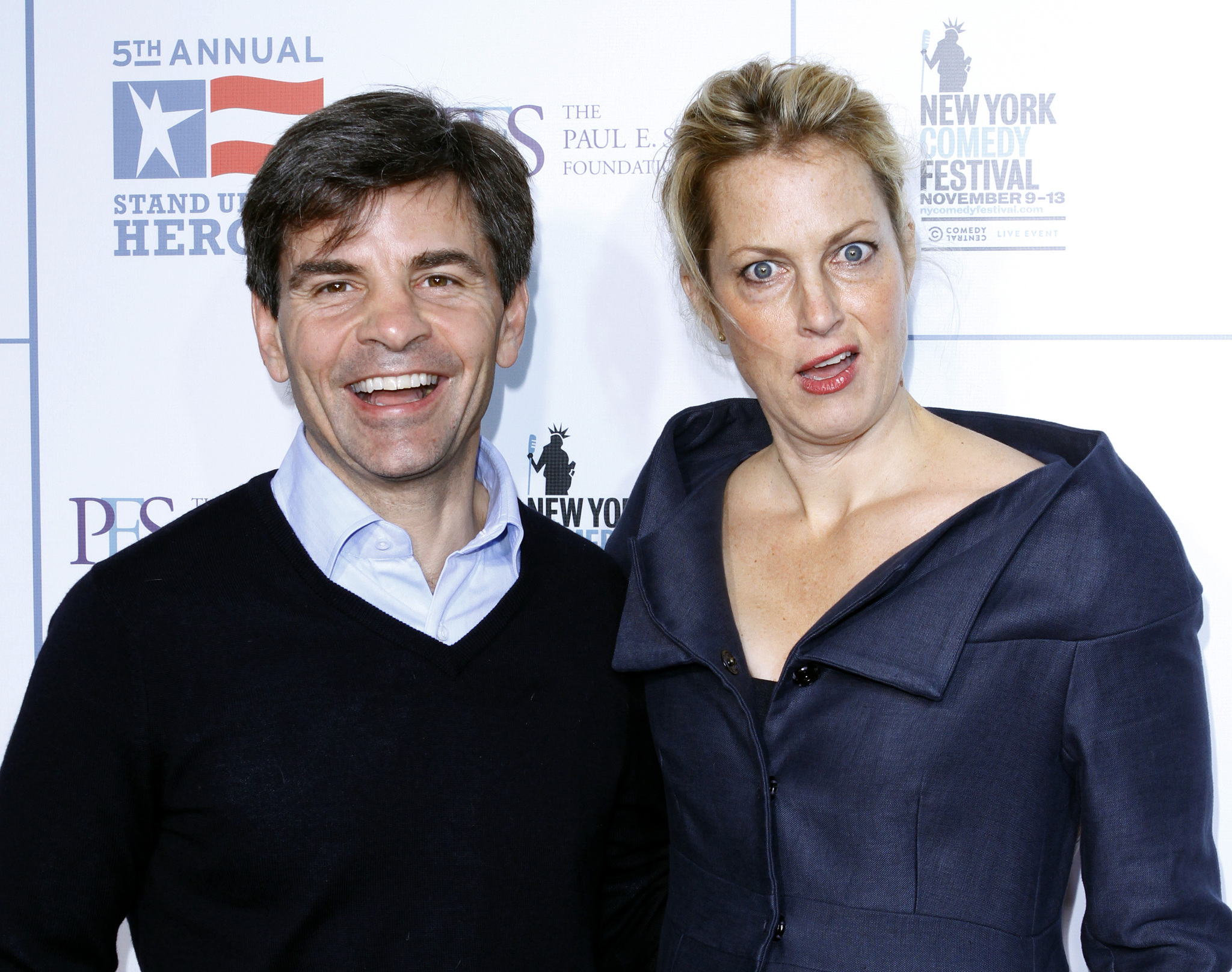 Alexandra Wentworth and George Stephanopoulos