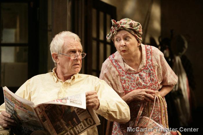 James A Stephens & Barbara Bryne in McCarter Theatre's production of 'The Birthday Party'