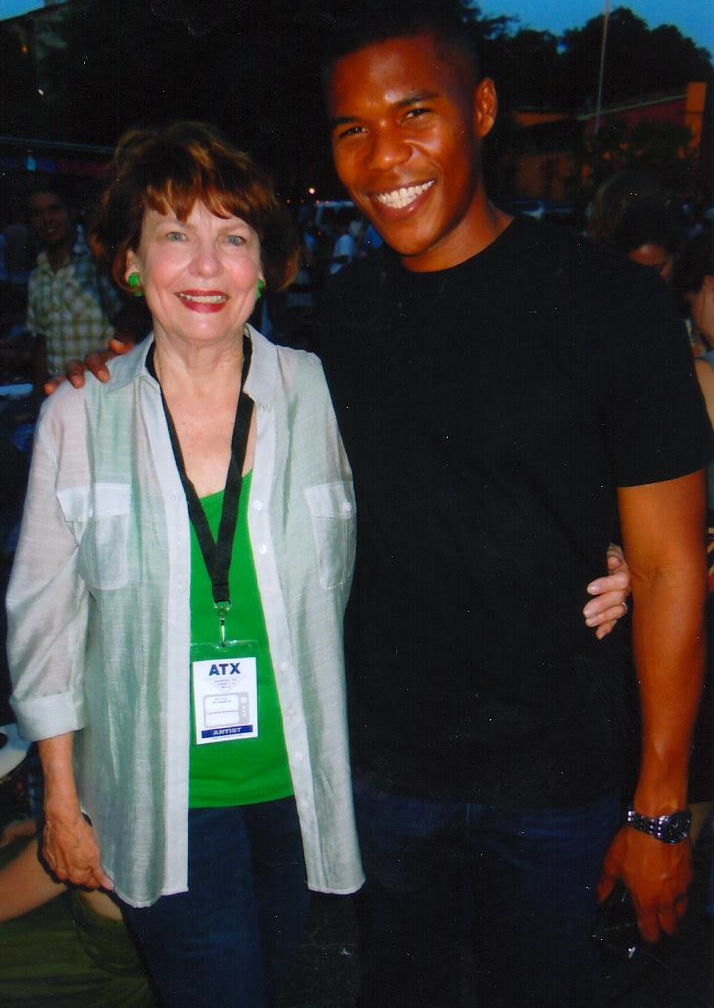 With actor Gaius Charles at the ATX Television Festivals Spotlight of FRIDAY NIGHT LIGHTS.