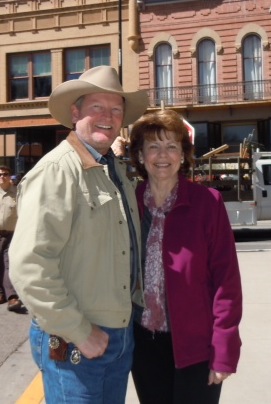 On the set of LONGMIRE with Craig Johnson, author of the Longmire mystery series.