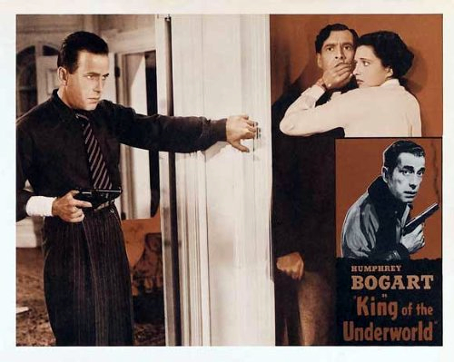 Humphrey Bogart, Kay Francis and James Stephenson in King of the Underworld (1939)