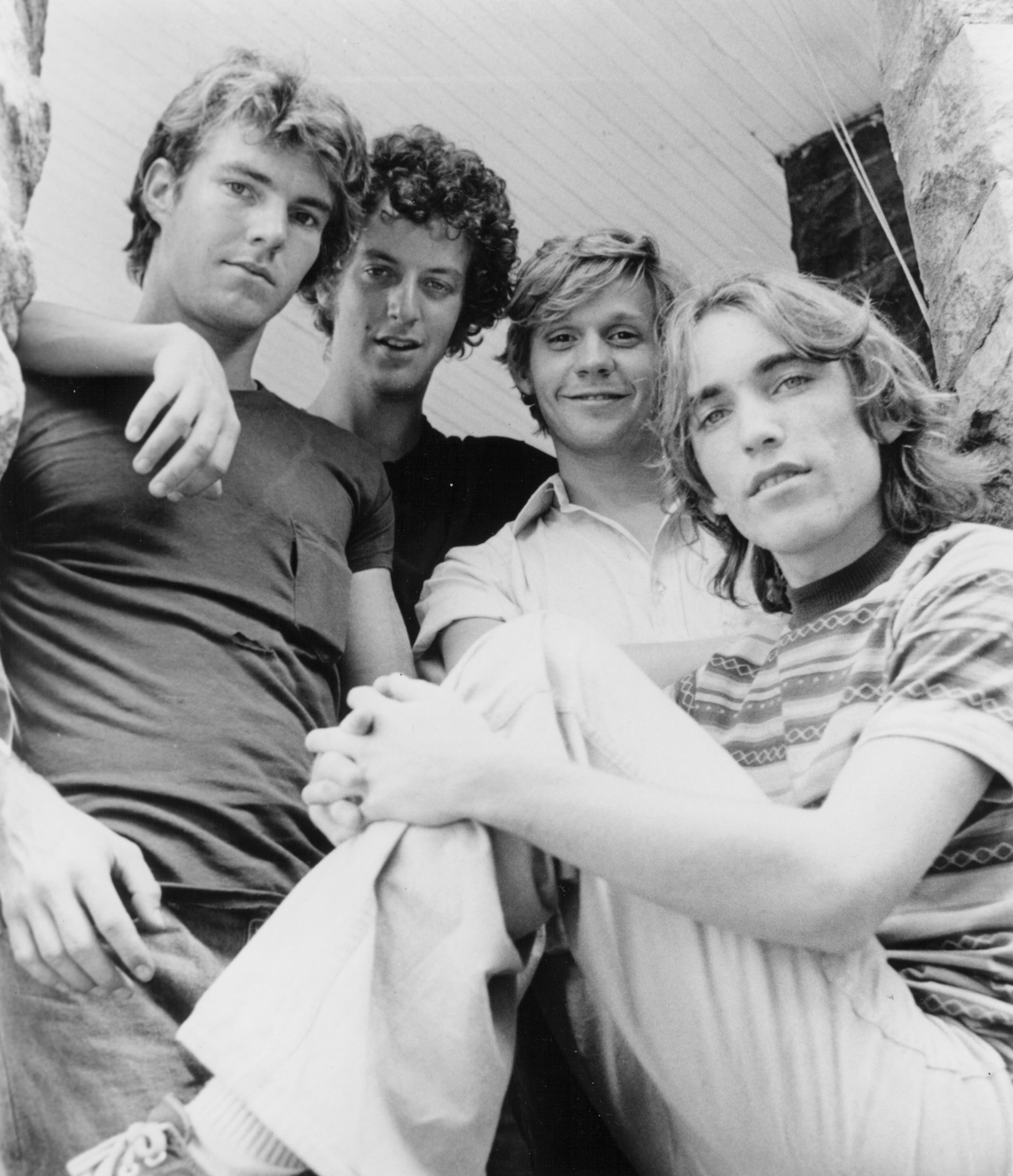 Still of Dennis Quaid, Dennis Christopher, Jackie Earle Haley and Daniel Stern in Breaking Away (1979)