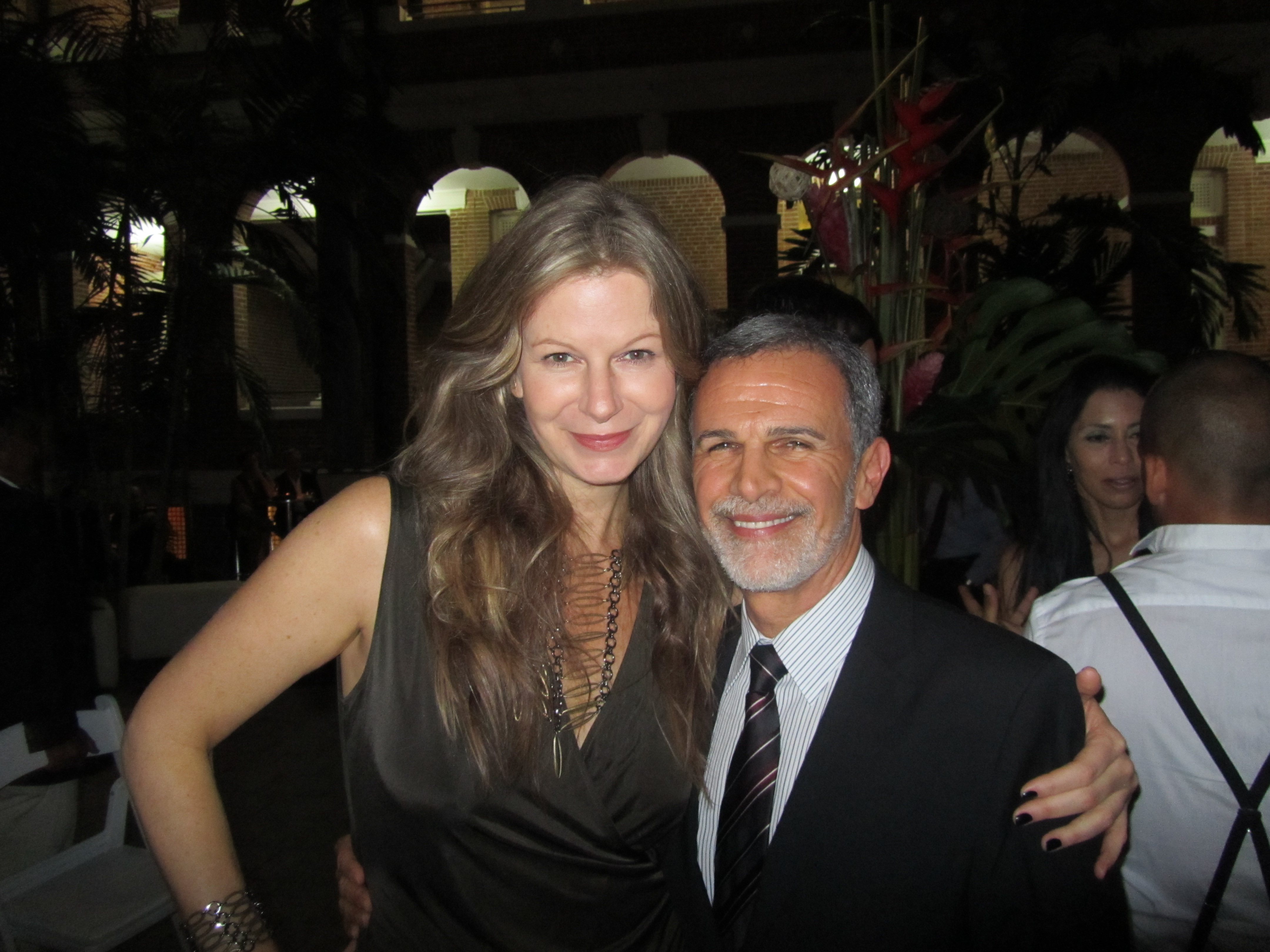 With Tony Plana at the premiere of AMERICA, in Puerto Rico.