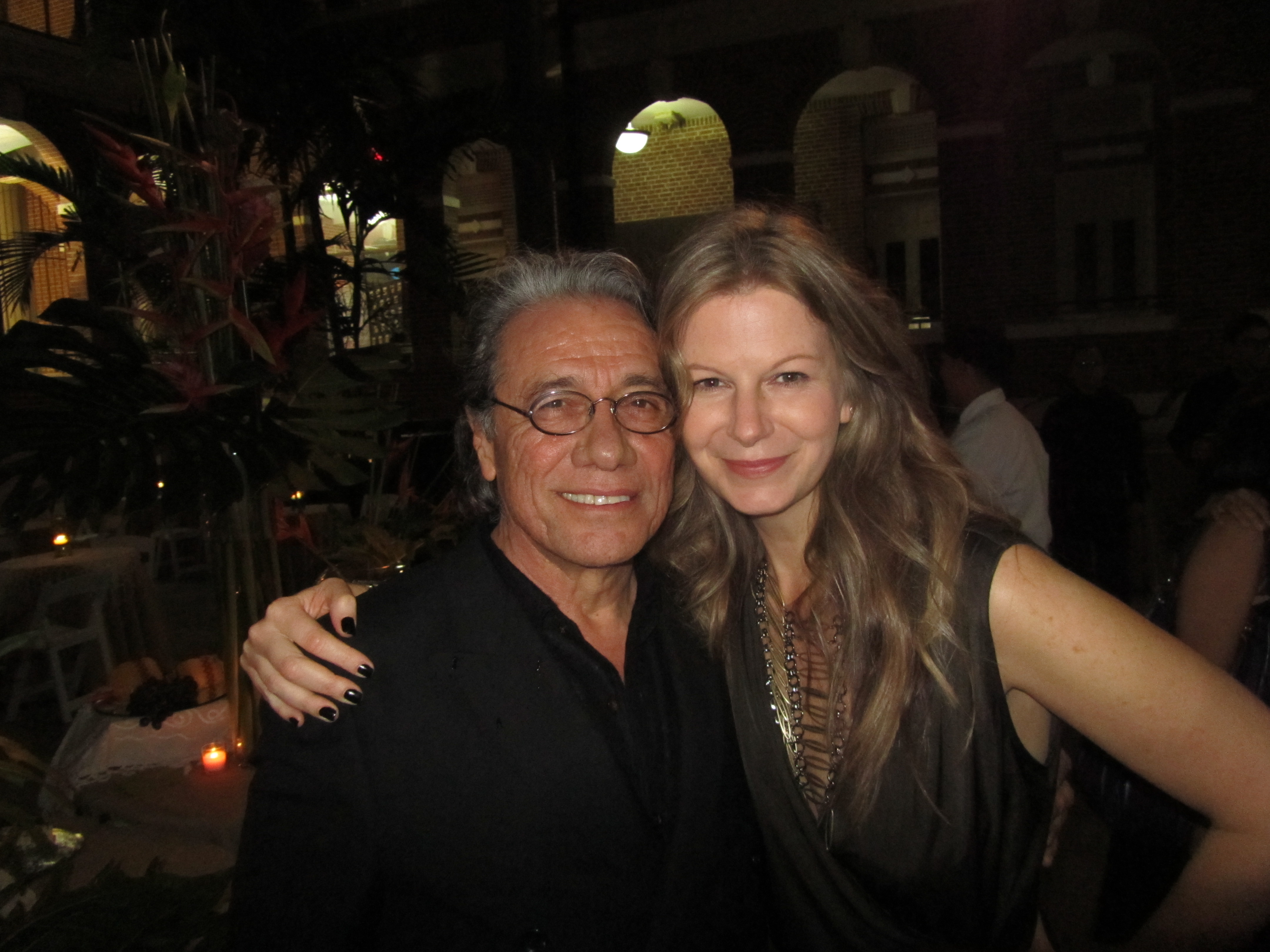 With Edward James Olmos at the premiere of AMERICA in Puerto Rico.