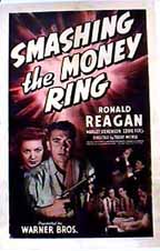 Ronald Reagan and Margot Stevenson in Smashing the Money Ring (1939)