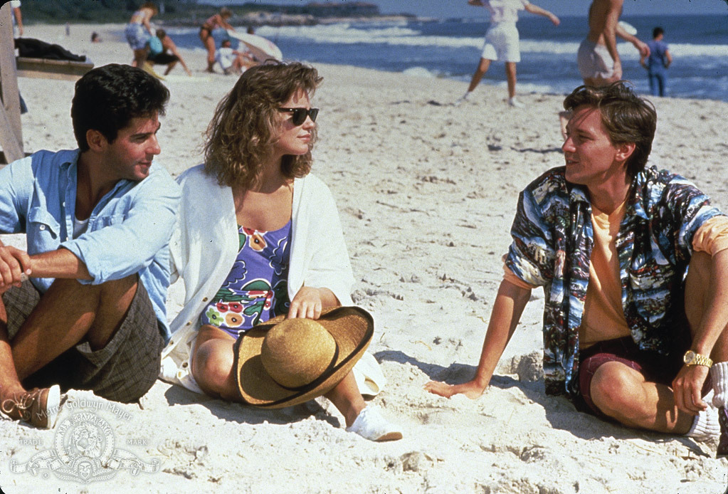 Still of Andrew McCarthy, Jonathan Silverman and Catherine Mary Stewart in Weekend at Bernie's (1989)