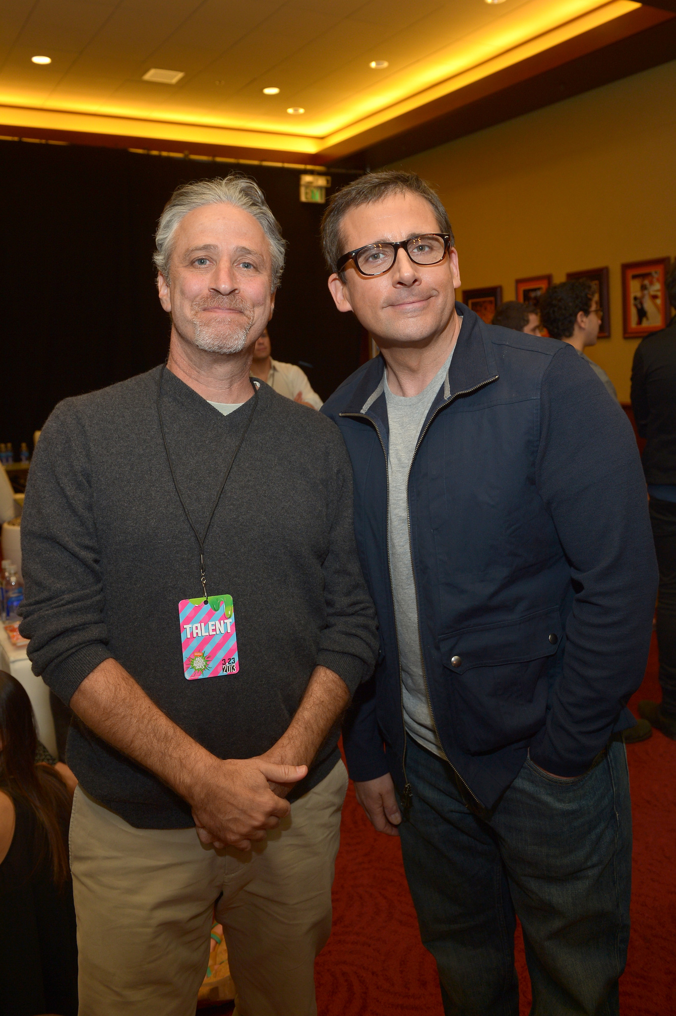 Steve Carell and Jon Stewart