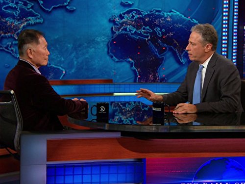 Still of George Takei and Jon Stewart in The Daily Show (1996)