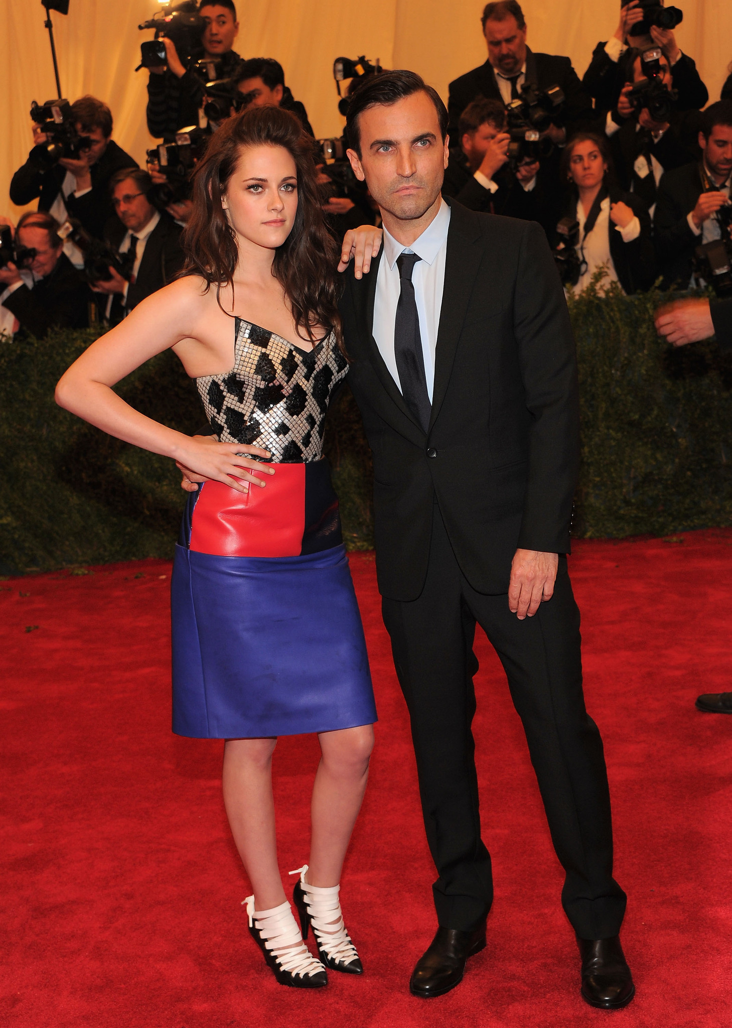 Kristen Stewart and designer Nicolas Ghesqui