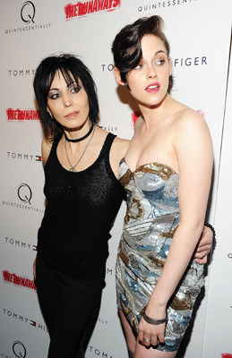 Joan Jett and Kristen Stewart at event of The Runaways (2010)