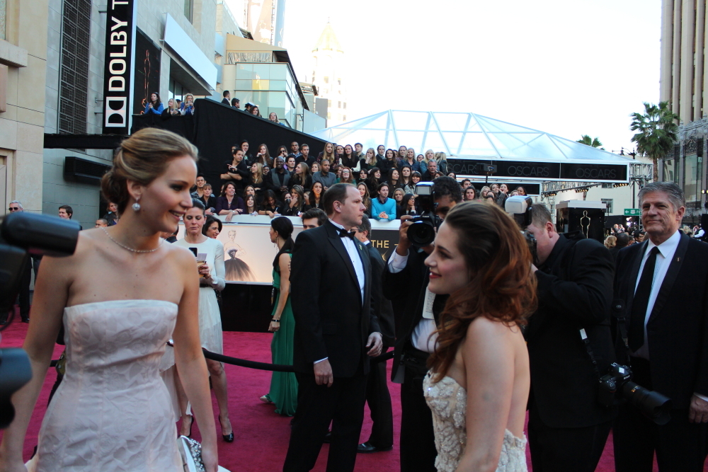 Kristen Stewart and Jennifer Lawrence