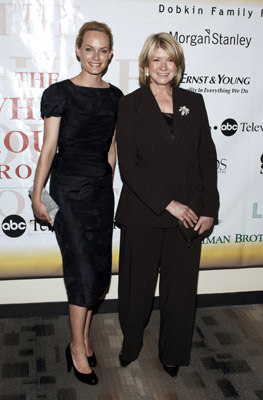 Amber Valletta and Martha Stewart