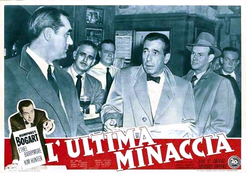 Humphrey Bogart, Jim Backus and Paul Stewart in Deadline - U.S.A. (1952)