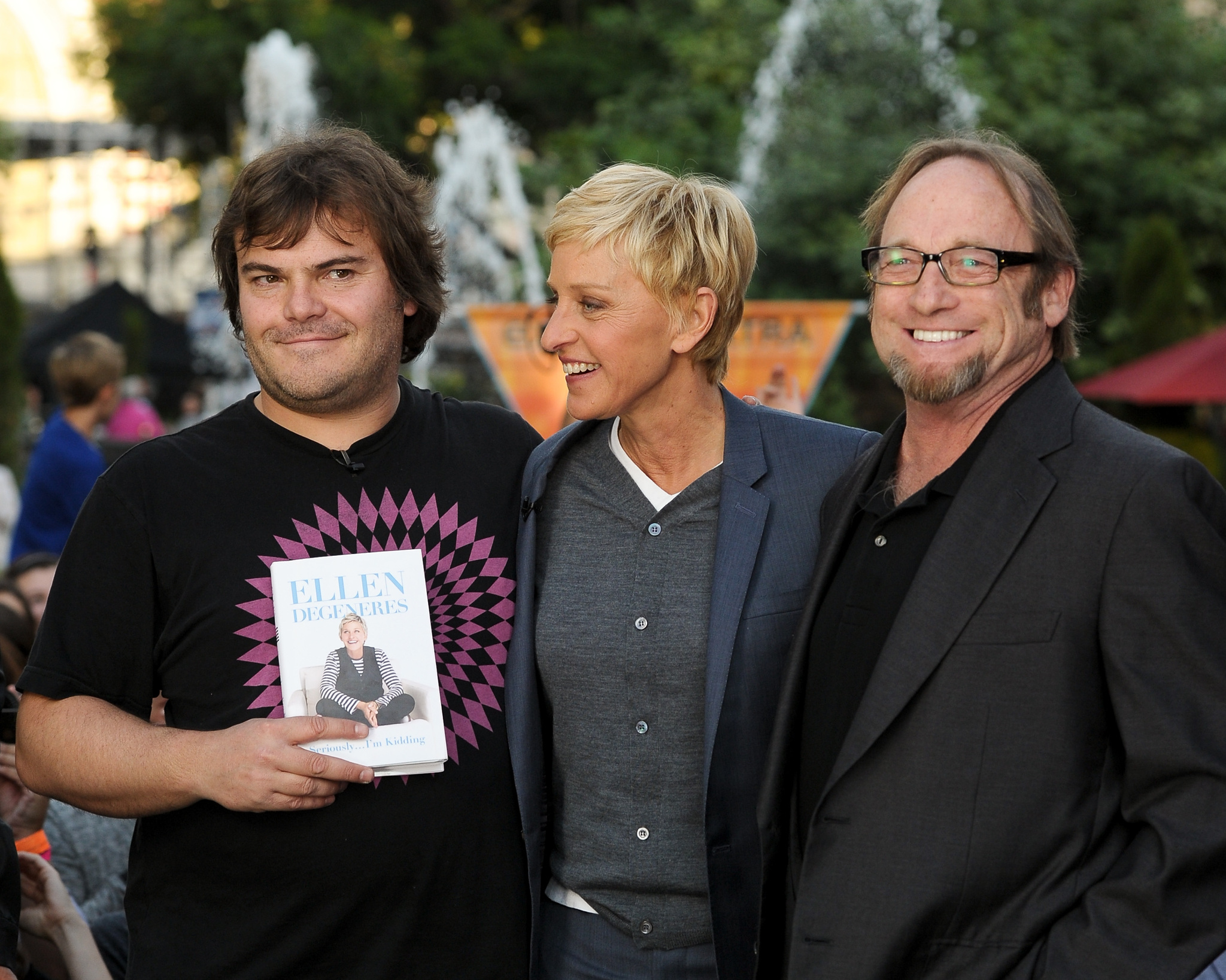 Ellen DeGeneres, Jack Black and Stephen Stills
