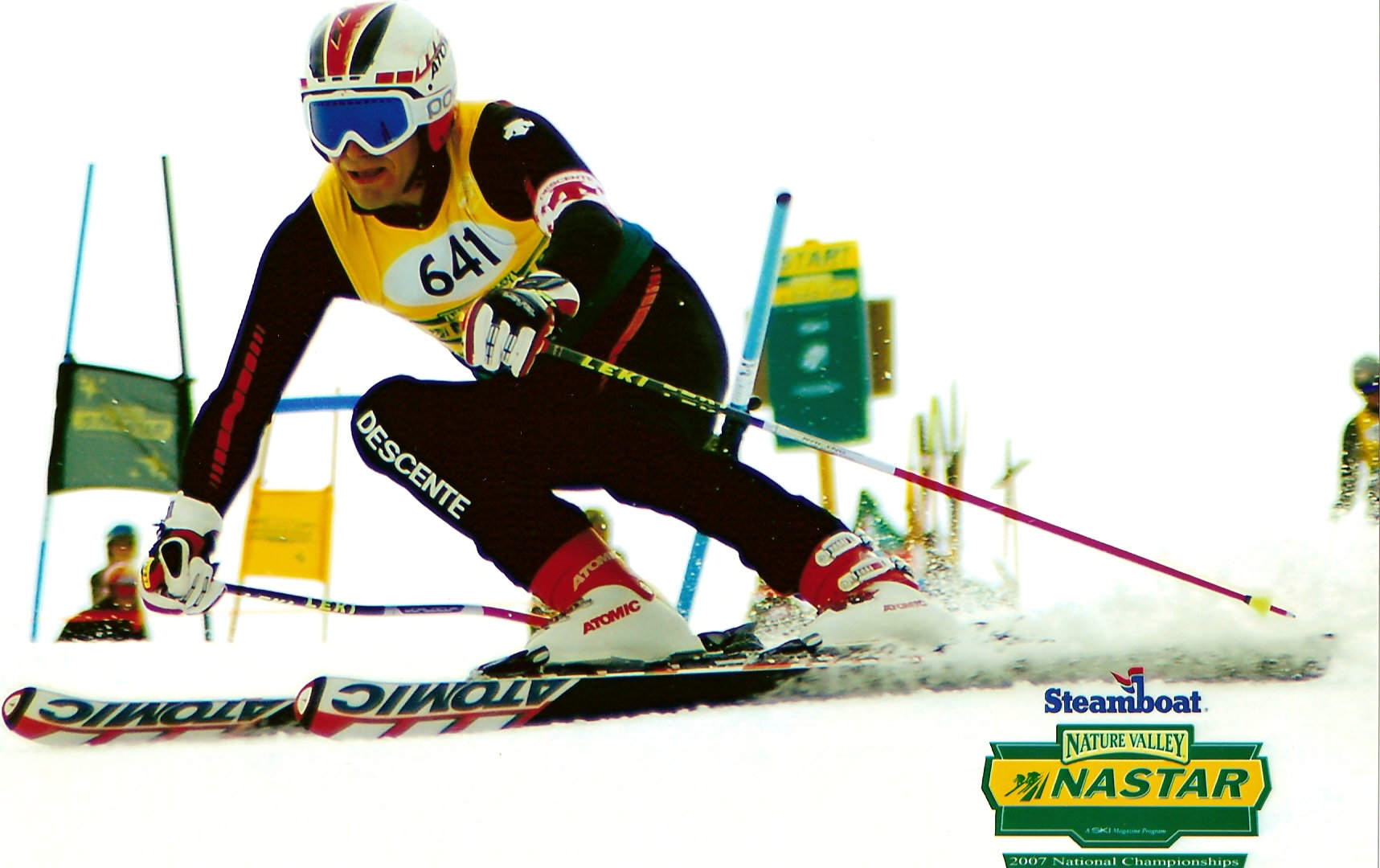 Nickolai Stoilov winning GS run in the NASTAR National Championship