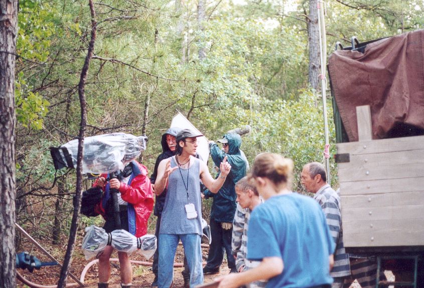 Jeff Stolhand on the set of Master of the Game