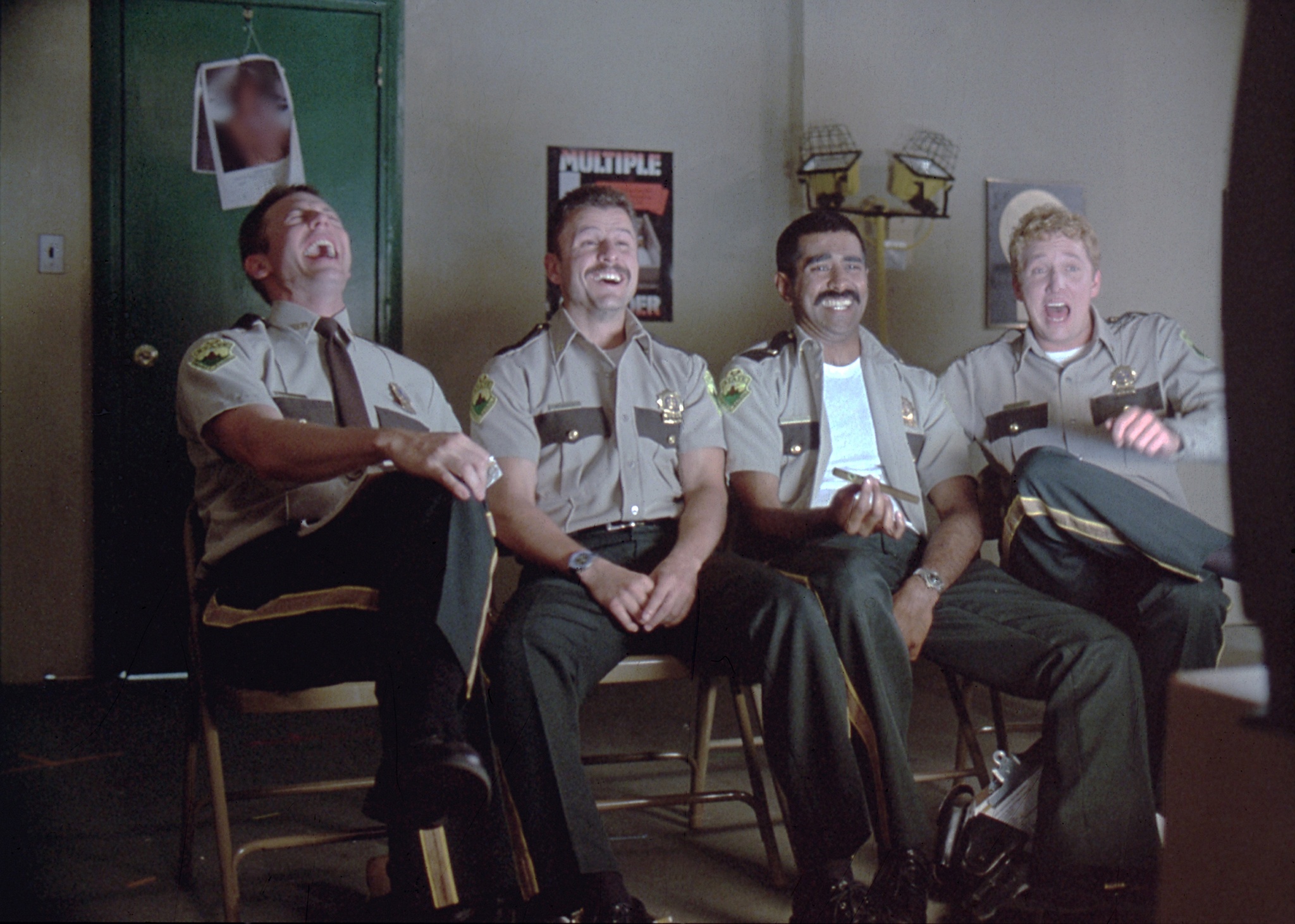 Still of Jay Chandrasekhar, Steve Lemme, Paul Soter and Erik Stolhanske in Super Troopers (2001)