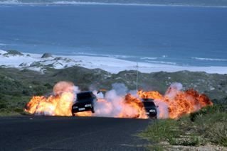 Driving by the sea