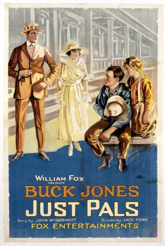 Helen Ferguson, Buck Jones and Georgie Stone in Just Pals (1920)