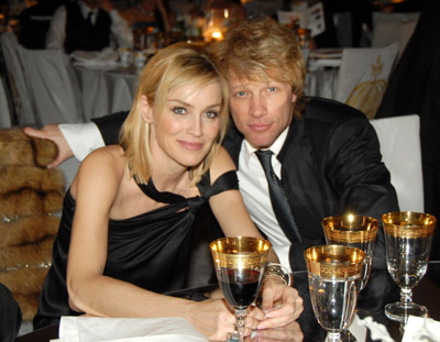 Sharon Stone and Jon Bon Jovi