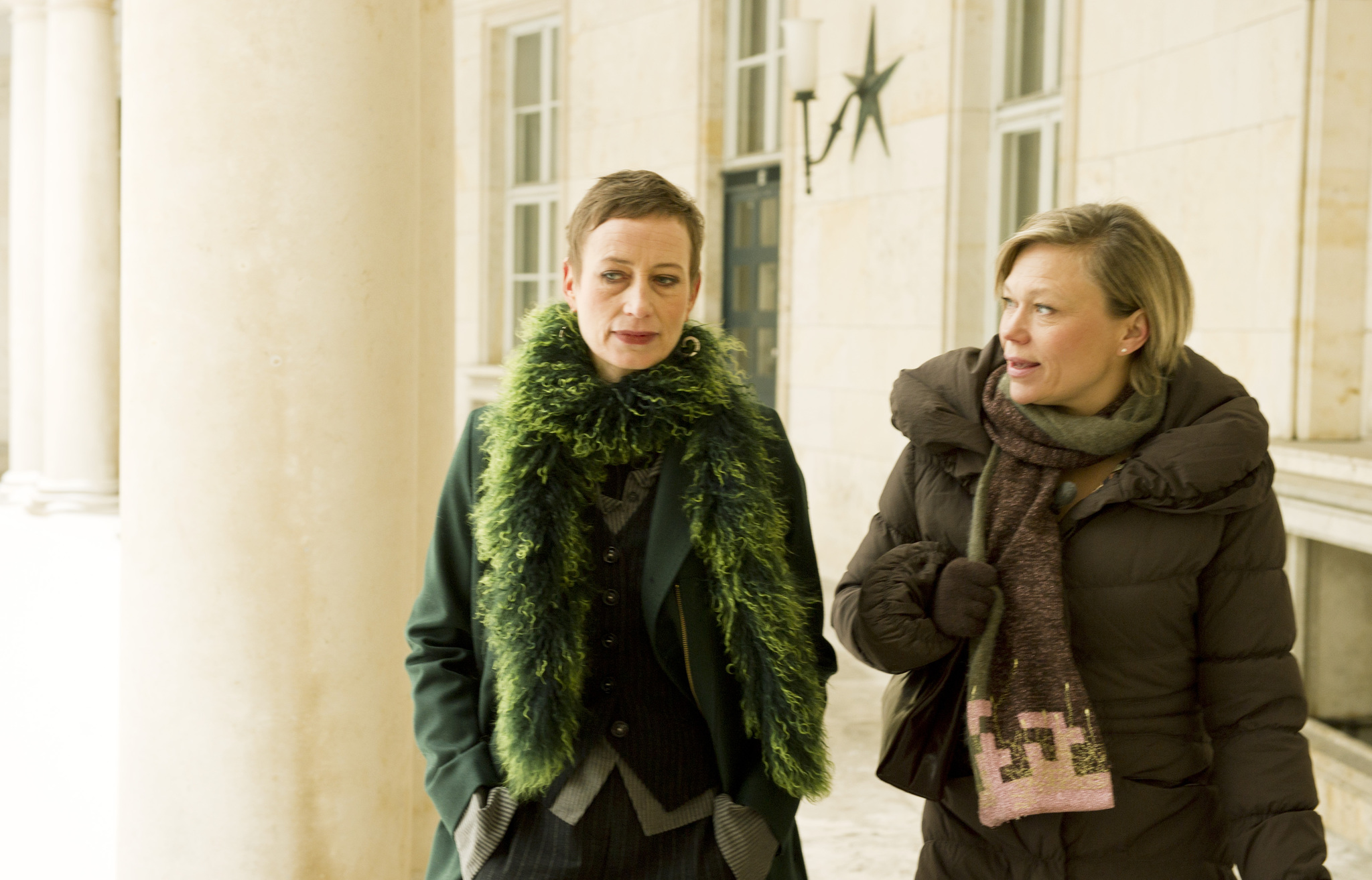 Still of Sarah Boberg and Sofie Stougaard in Bron/Broen (2011)