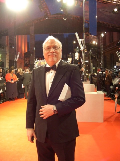 BAFTA awards red carpet, nominated for British Academy Award for Best Original Screenplay
