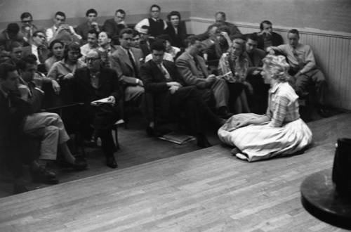 Lee Strasberg at the Actors Studio in New York City circa 1950s