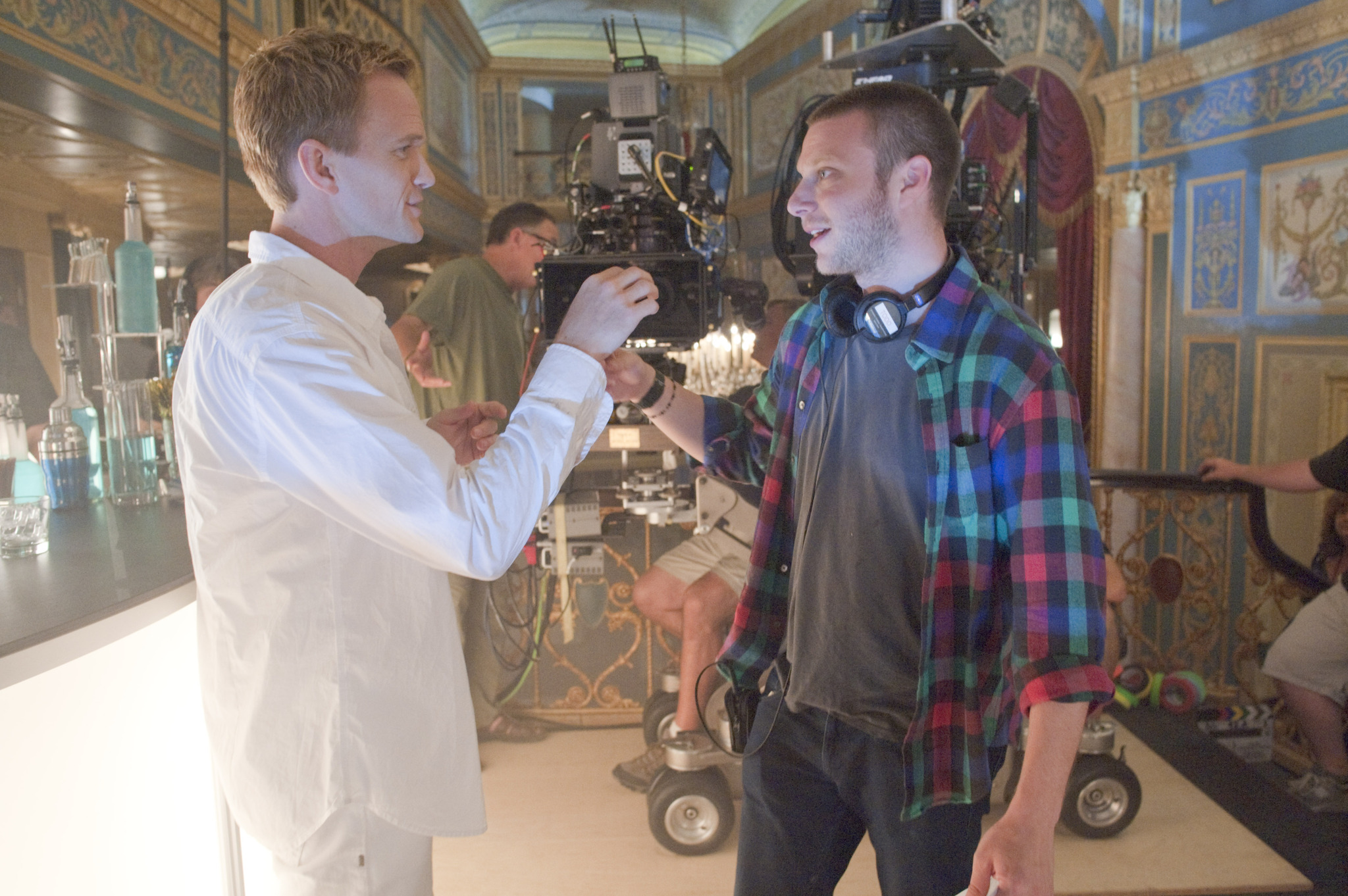 Still of Neil Patrick Harris and Todd Strauss-Schulson in A Very Harold & Kumar 3D Christmas (2011)
