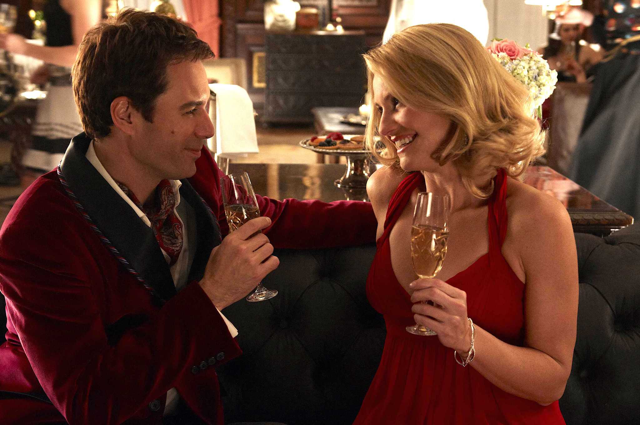 Still of Eric McCormack and Sherry Stringfield in Who Is Clark Rockefeller? (2010)