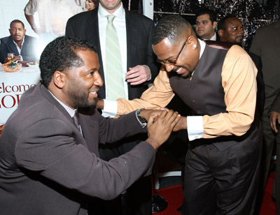 Martin Lawrence, Malcolm D. Lee, Mike Epps and Scott Stuber at event of Sveikas sugrizes, Roskai Dzenkinsai! (2008)