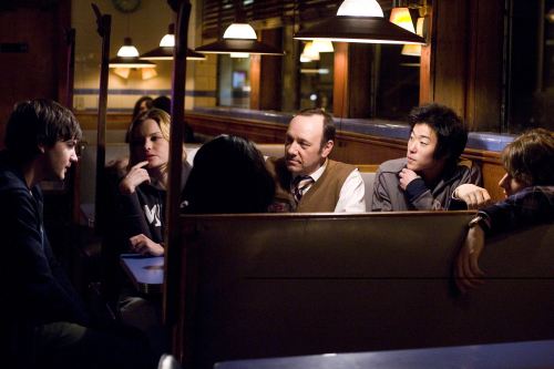 Still of Kevin Spacey, Kate Bosworth, Jacob Pitts, Jim Sturgess and Aaron Yoo in 21 (2008)