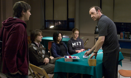 Still of Kevin Spacey, Kate Bosworth, Liza Lapira, Jacob Pitts and Jim Sturgess in 21 (2008)