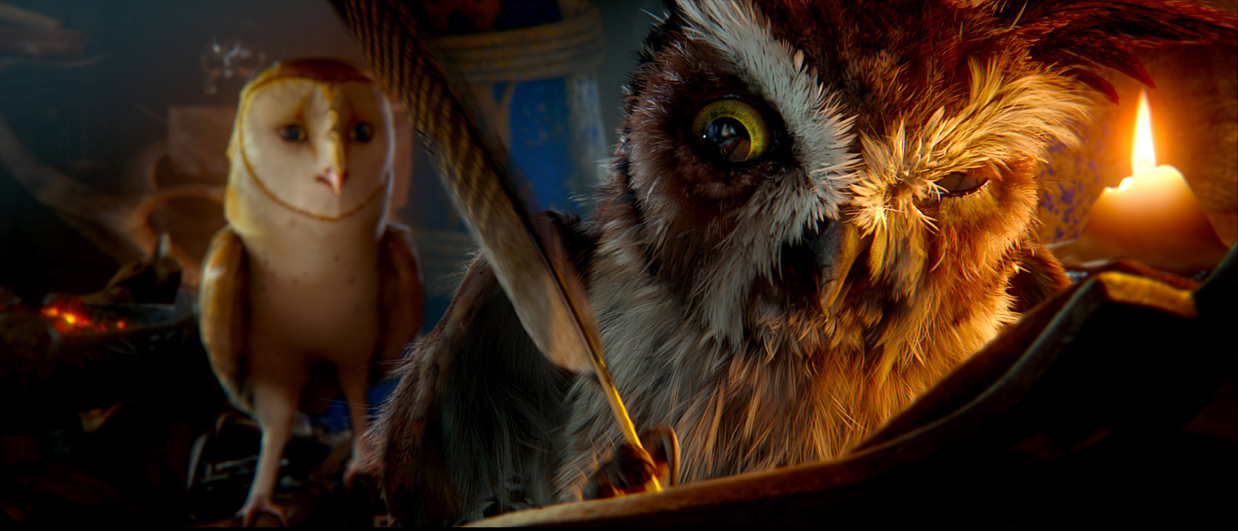 Still of Geoffrey Rush and Jim Sturgess in Legend of the Guardians: The Owls of Ga'Hoole (2010)