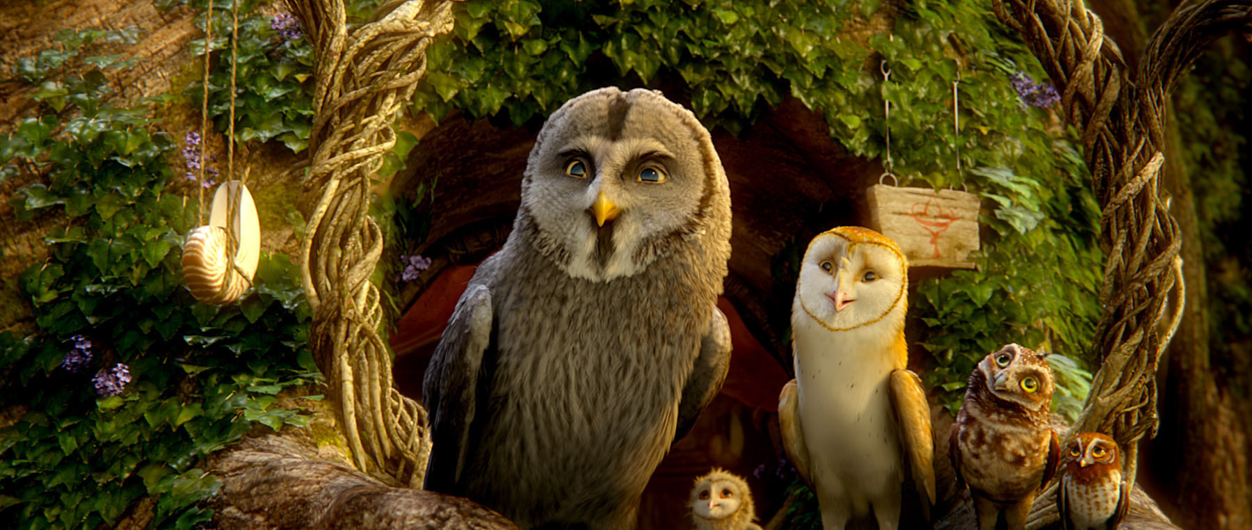 Still of Jim Sturgess, David Wenham and Emily Barclay in Legend of the Guardians: The Owls of Ga'Hoole (2010)